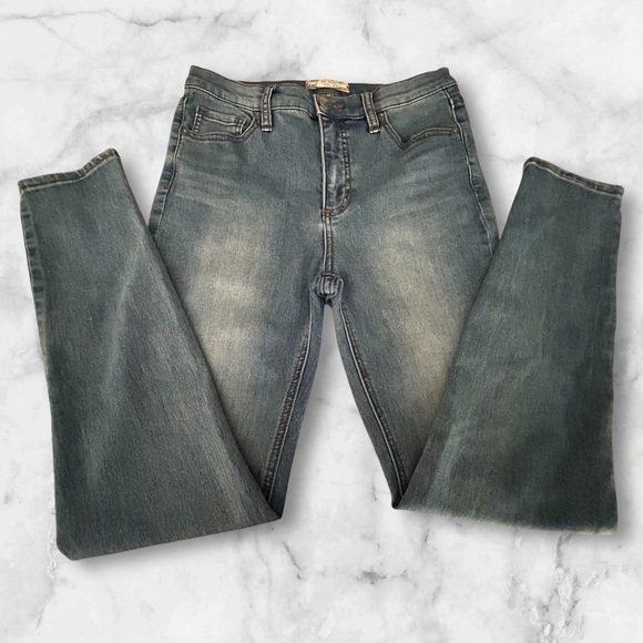 Free People High Rise Medium Wash Stretch Skinny Ankle Jeans Size 27 - Picture 9 of 12
